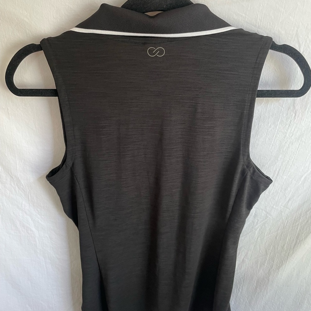 CALIA by Carrie Underwood Black Zip Tank Top - Picture 3 of 3
